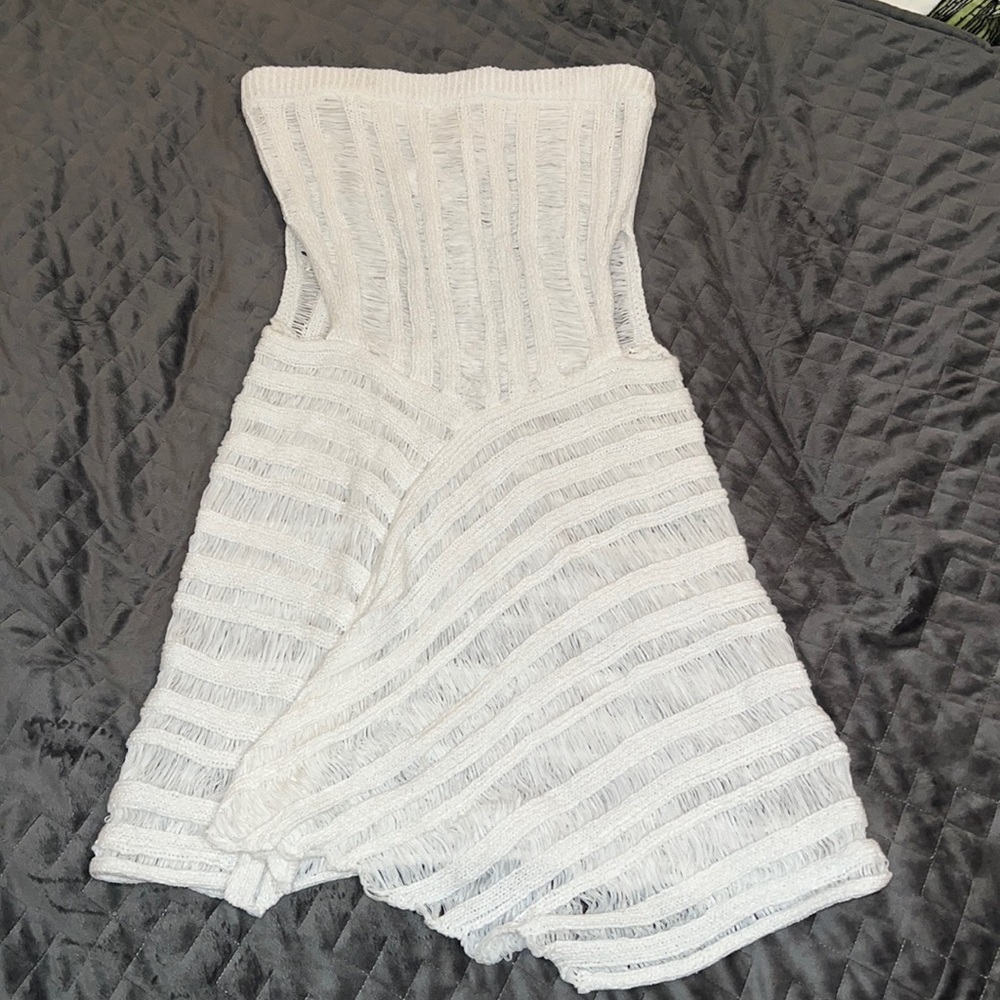 White Crochet Dress